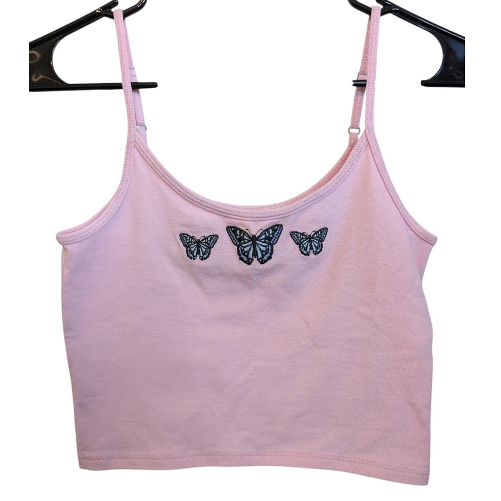 Hollister Butterfly Embroidered Camisole Tank Top